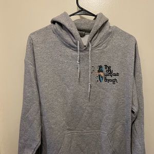 trippy grey hoodie